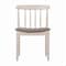 Flash Furniture Chester Solid Wood Antique White Dining Chair w/Curved Spindle Backrest and Beige Vinyl Seat XU-DG-W0359-ANTWHT-GG - alternate 6